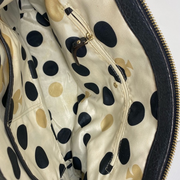 Kate Spade Black Leather Wellesley Rachelle Satchel - Picture 8 of 17